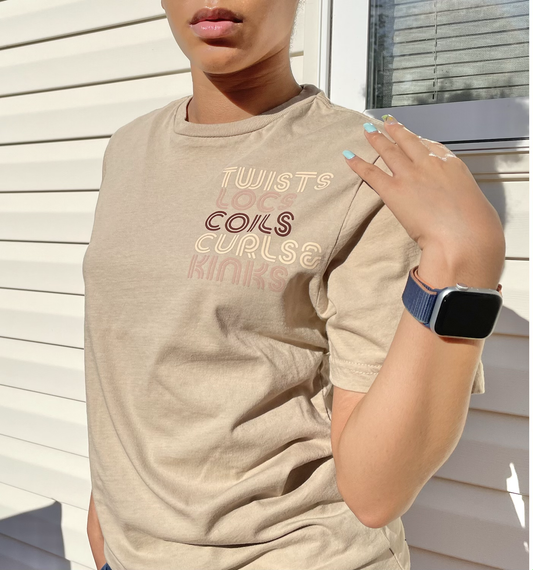 Twist, Locs, Coils, Curls&, Kinks Tee